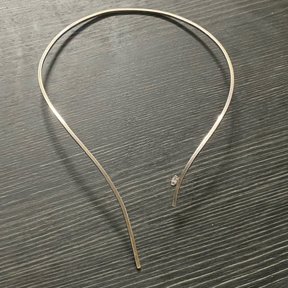 Minimalist sterling silver Collar Choker Necklace